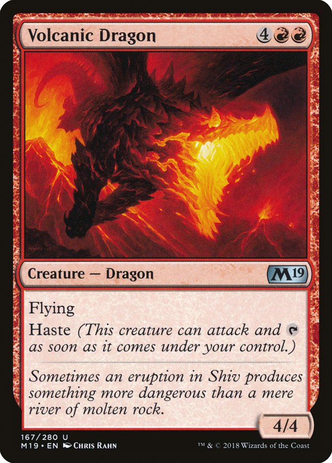 Volcanic Dragon [Core Set 2019] | Total Play