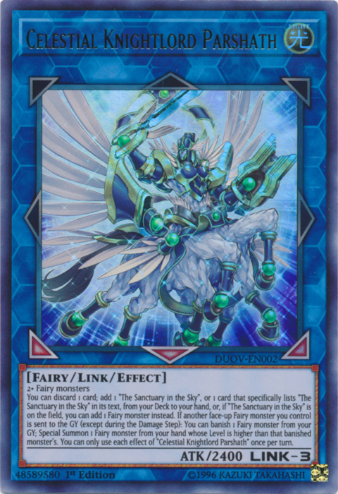 Celestial Knightlord Parshath [DUOV-EN002] Ultra Rare | Total Play