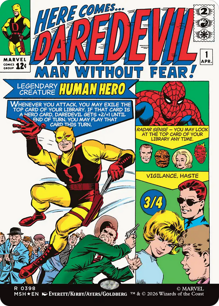 Daredevil, Man Without Fear (Borderless) (0398) [Marvel Super Heroes] | Total Play