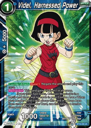 Videl, Harnessed Power (BT16-035) [Realm of the Gods] | Total Play
