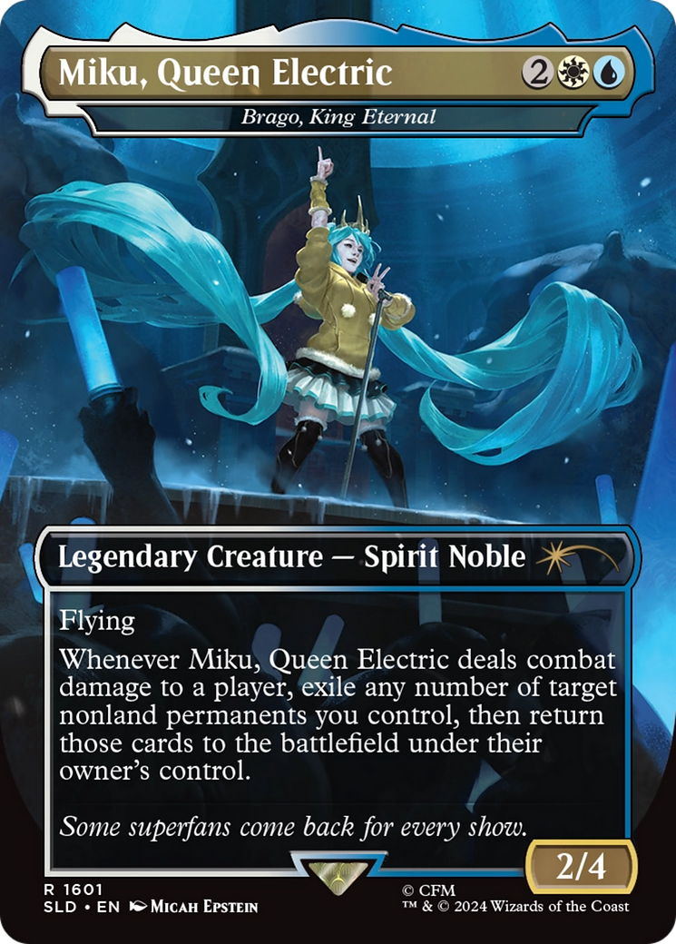 Miku, Queen Electric - Brago, King Eternal (Rainbow Foil) [Secret Lair Drop Series] | Total Play