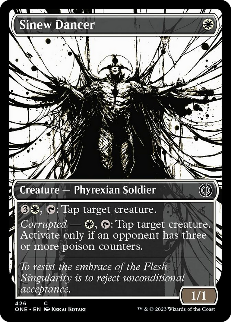 Sinew Dancer (Showcase Ichor Step-and-Compleat Foil) [Phyrexia: All Will Be One] | Total Play