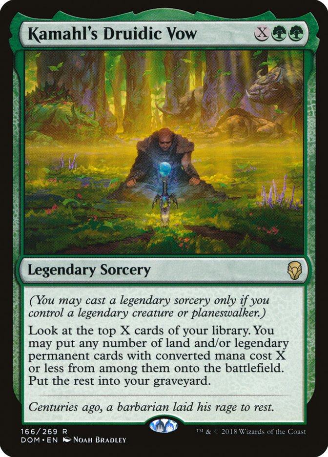 Kamahl's Druidic Vow [Dominaria] | Total Play