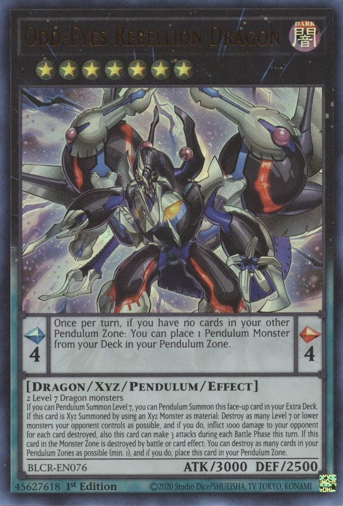 Odd-Eyes Rebellion Dragon [BLCR-EN076] Ultra Rare | Total Play