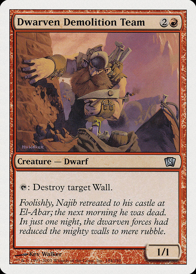Dwarven Demolition Team [Eighth Edition] | Total Play