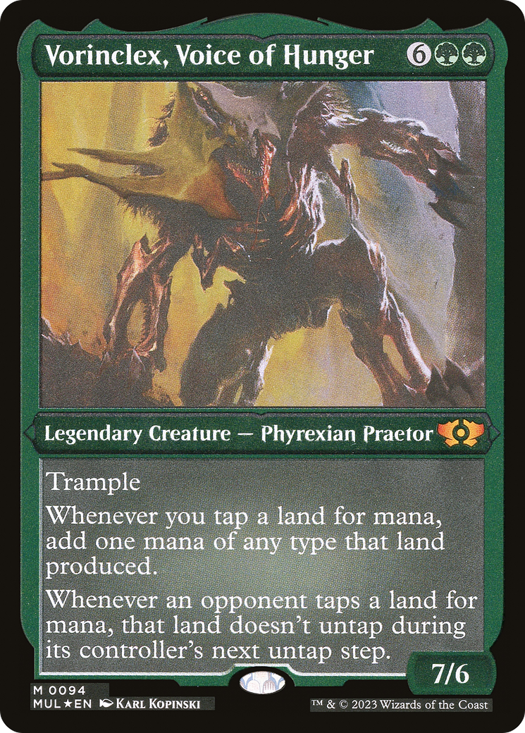 Vorinclex, Voice of Hunger (Foil Etched) [Multiverse Legends] | Total Play