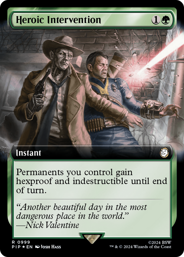 Heroic Intervention (Extended Art) (Surge Foil) [Fallout] | Total Play