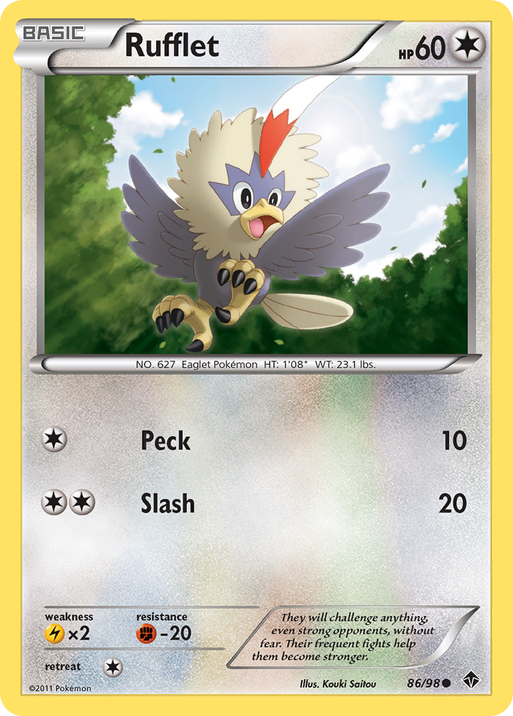 Rufflet (86/98) [Black & White: Emerging Powers] | Total Play
