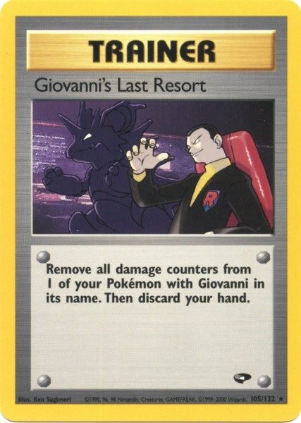 Giovanni's Last Resort (105/132) [Gym Challenge Unlimited] | Total Play