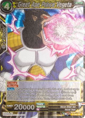 Great Ape Prince Vegeta (P-042) [Promotion Cards] | Total Play
