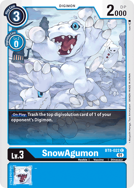 SnowAgumon [BT8-022] [New Awakening] | Total Play