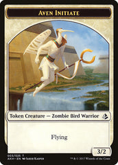 Aven Initiate // Snake Double-Sided Token [Amonkhet Tokens] | Total Play