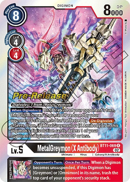 MetalGreymon (X Antibody) [BT11-069] [Dimensional Phase Pre-Release Promos] | Total Play