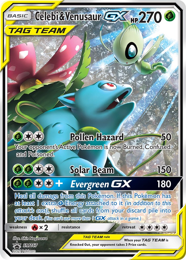 Celebi & Venusaur GX (SM167) [Sun & Moon: Black Star Promos] | Total Play