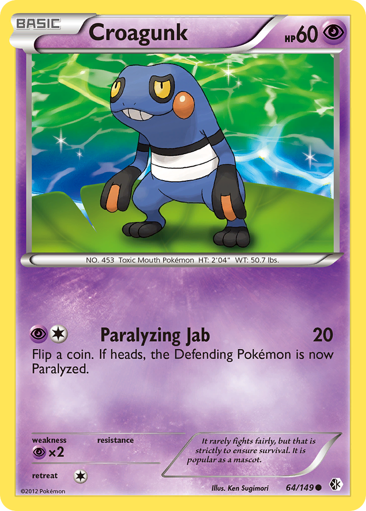 Croagunk (64/149) [Black & White: Boundaries Crossed] | Total Play