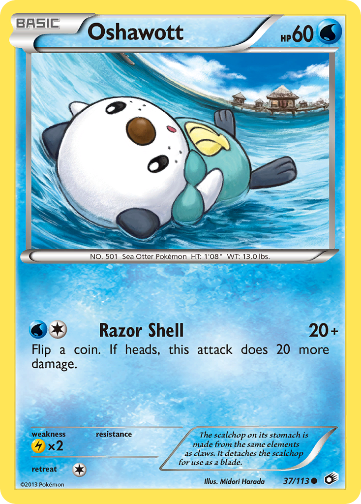 Oshawott (37/113) [Black & White: Legendary Treasures] | Total Play