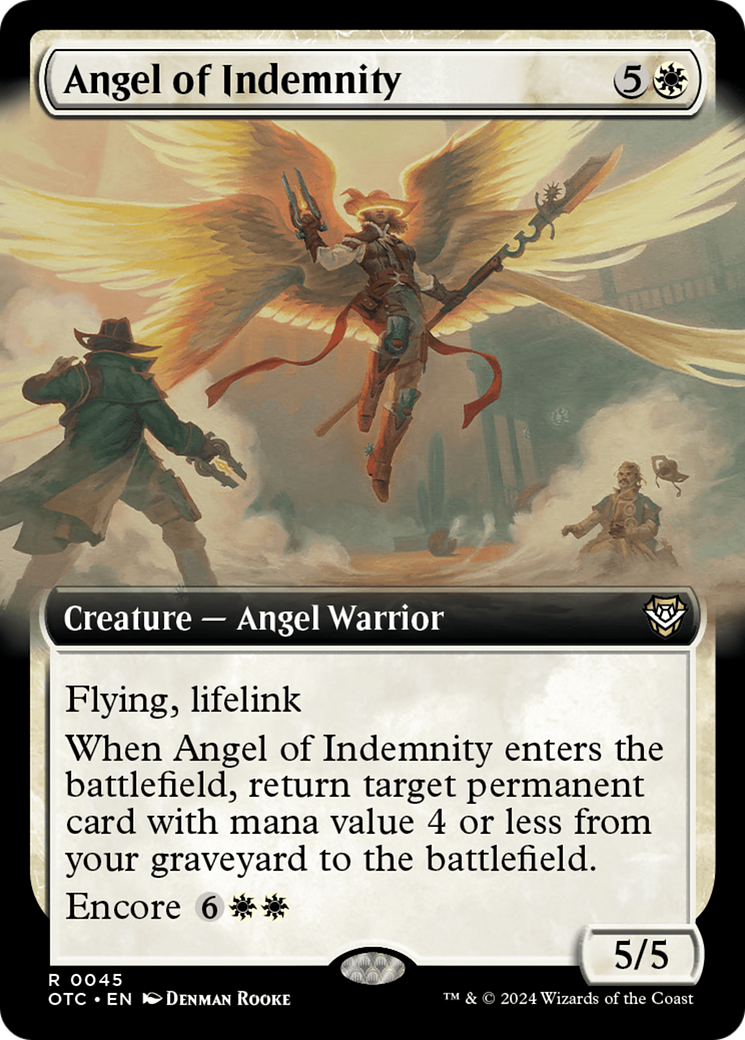 Angel of Indemnity (Extended Art) [Outlaws of Thunder Junction Commander] | Total Play