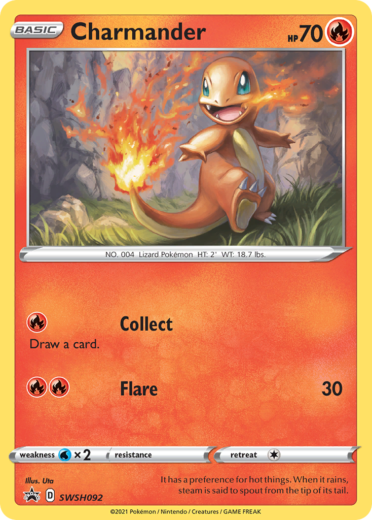 Charmander (SWSH092) [Sword & Shield: Black Star Promos] | Total Play