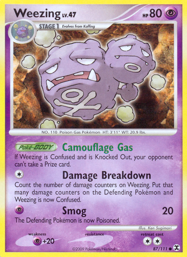 Weezing (87/111) [Platinum: Rising Rivals] | Total Play
