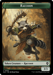 Rat // Raccoon Double-Sided Token [Bloomburrow Commander Tokens] | Total Play