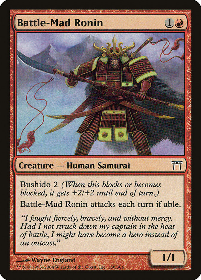Battle-Mad Ronin [Champions of Kamigawa] | Total Play