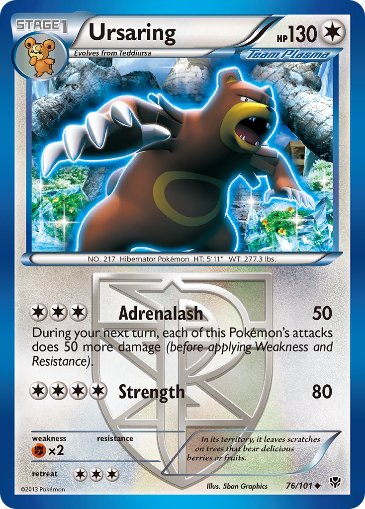 Ursaring (76/101) [Black & White: Plasma Blast] | Total Play
