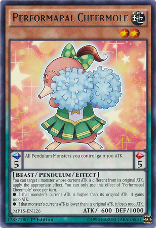 Performapal Cheermole [MP15-EN126] Rare | Total Play
