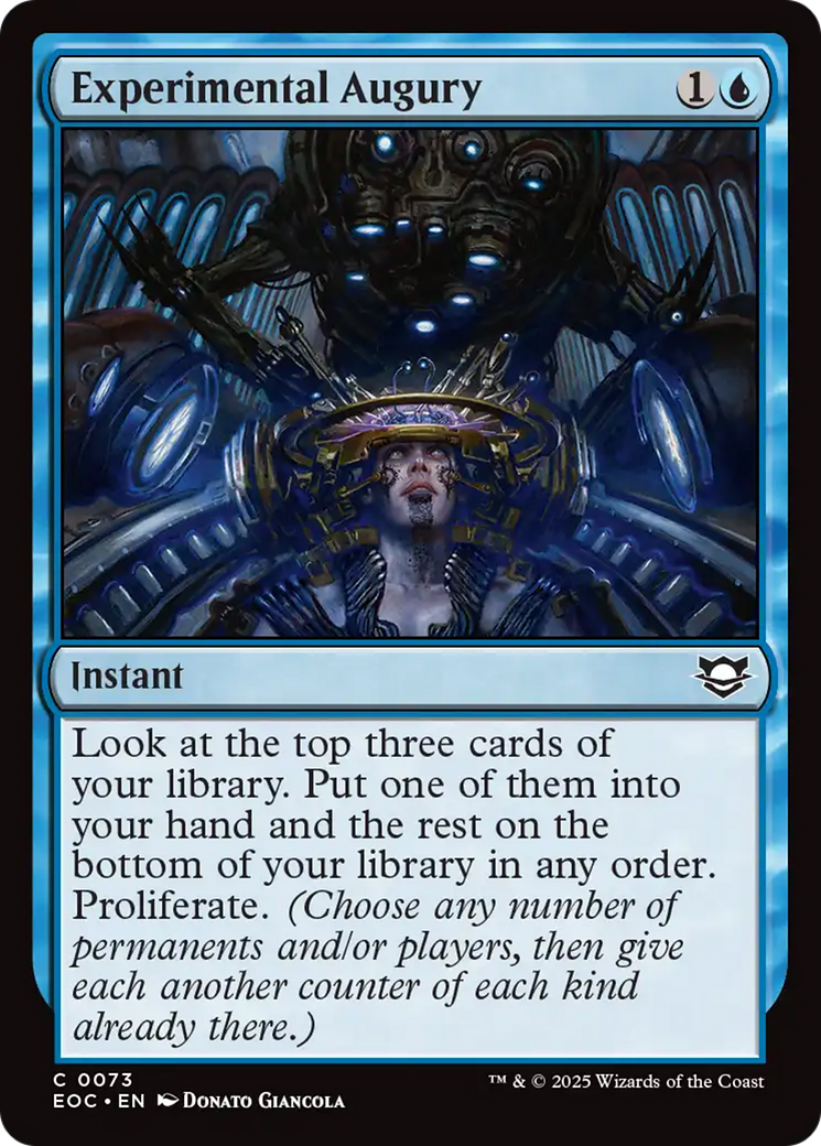 Experimental Augury [Edge of Eternities Commander] | Total Play