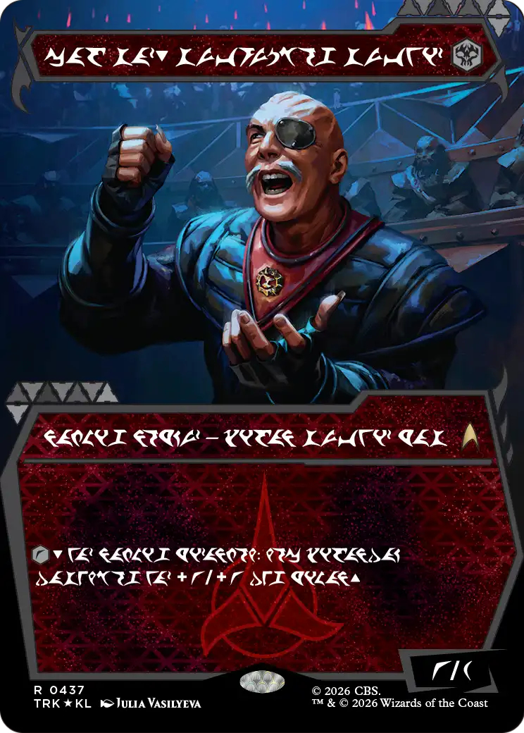 General Chang, Cold Warrior (0437) (Showcase Klingon) [Star Trek] | Total Play