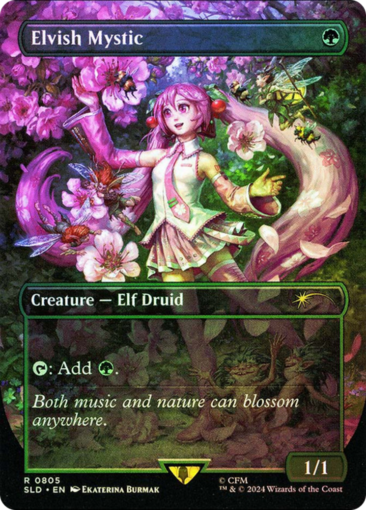 Elvish Mystic (0805) (Rainbow Foil) [Secret Lair Drop Series] | Total Play