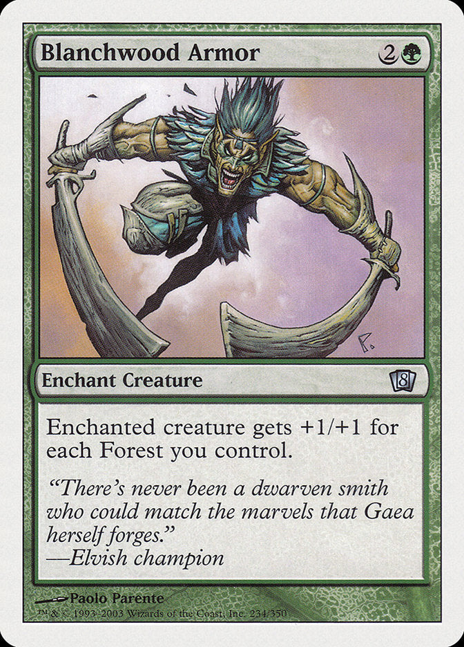 Blanchwood Armor [Eighth Edition] | Total Play
