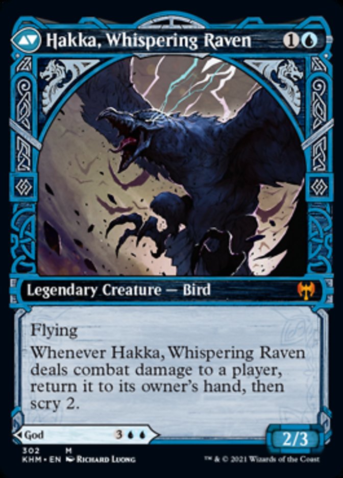 Alrund, God of the Cosmos // Hakka, Whispering Raven (Showcase) [Kaldheim] | Total Play