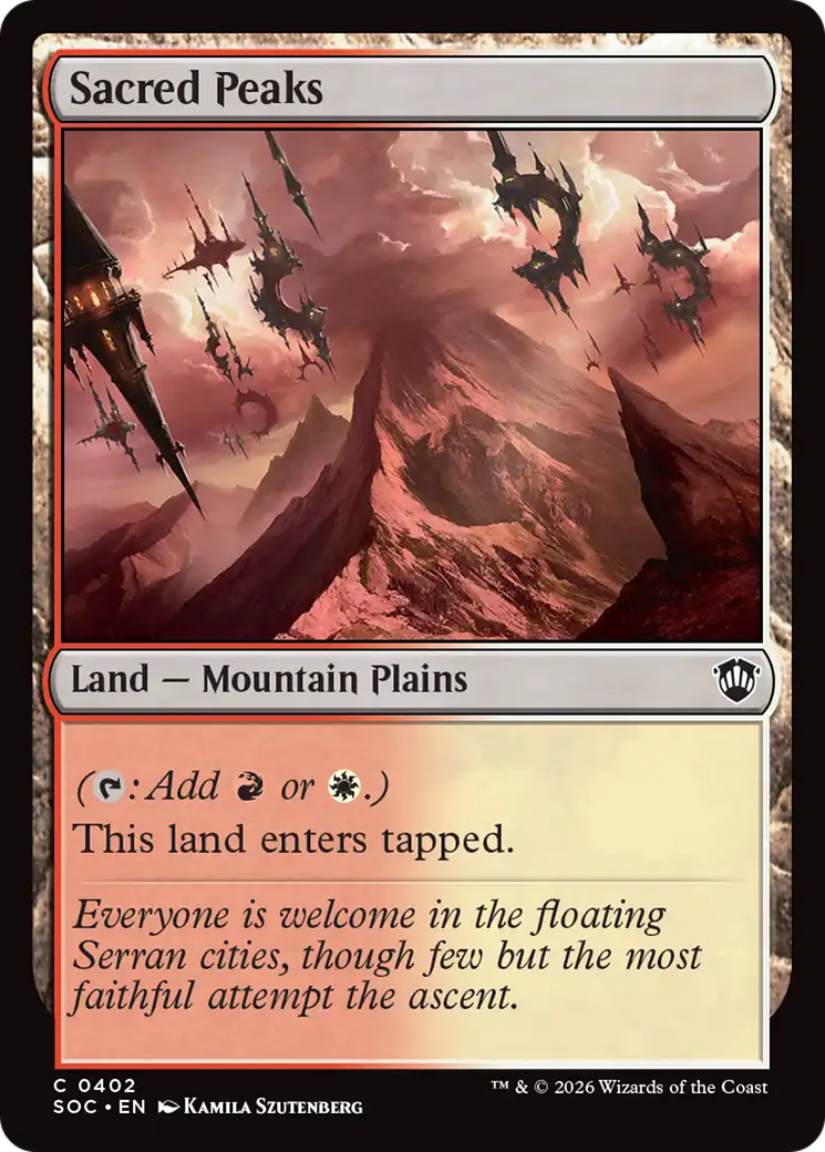 Sacred Peaks [Secrets of Strixhaven Commander] | Total Play