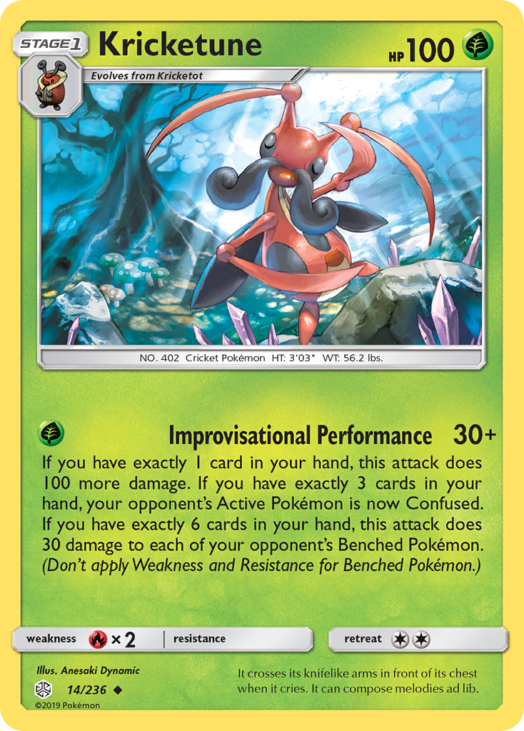 Kricketune (14/236) [Sun & Moon: Cosmic Eclipse] | Total Play