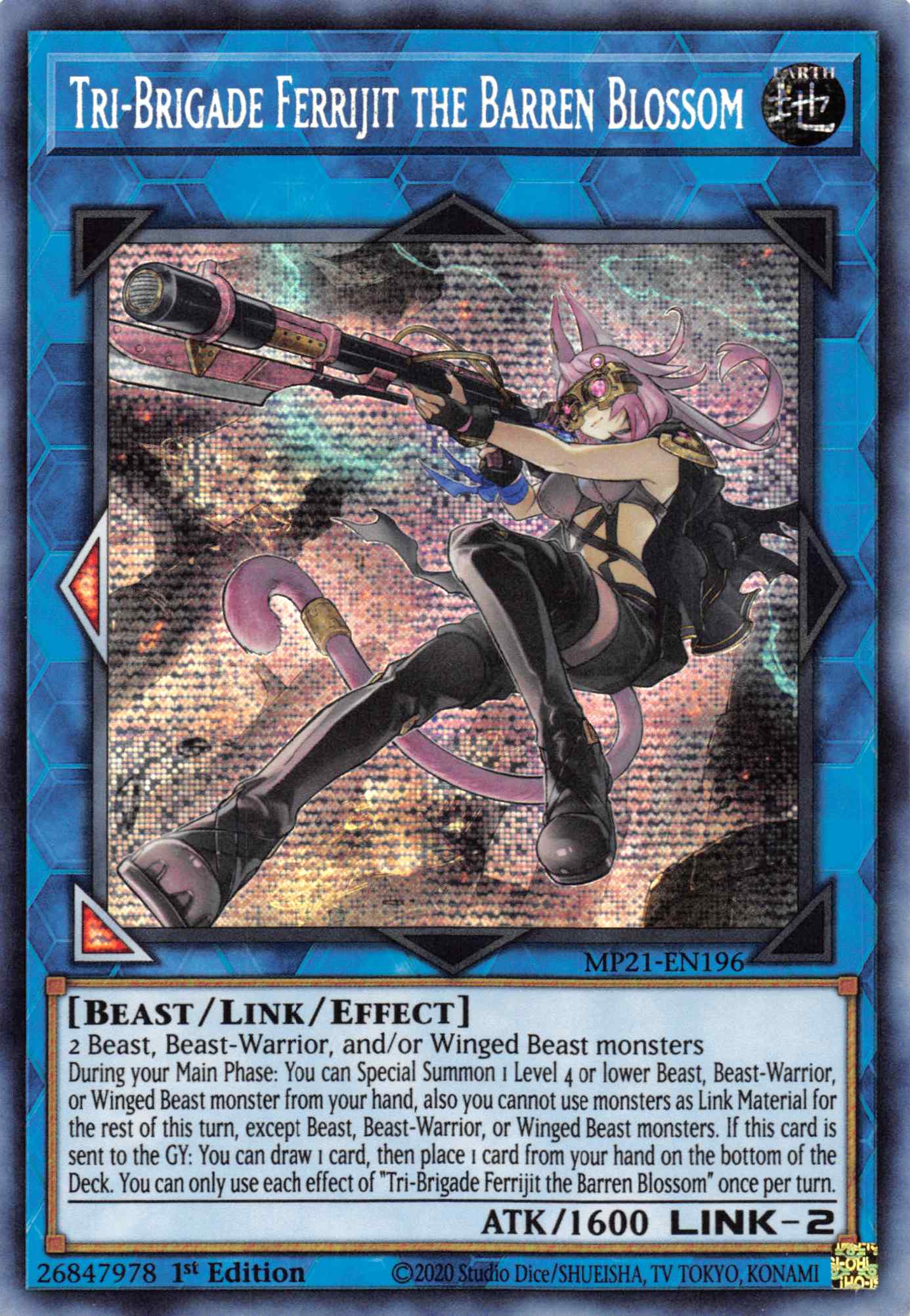 Tri-Brigade Ferrijit the Barren Blossom [MP21-EN196] Prismatic Secret Rare | Total Play