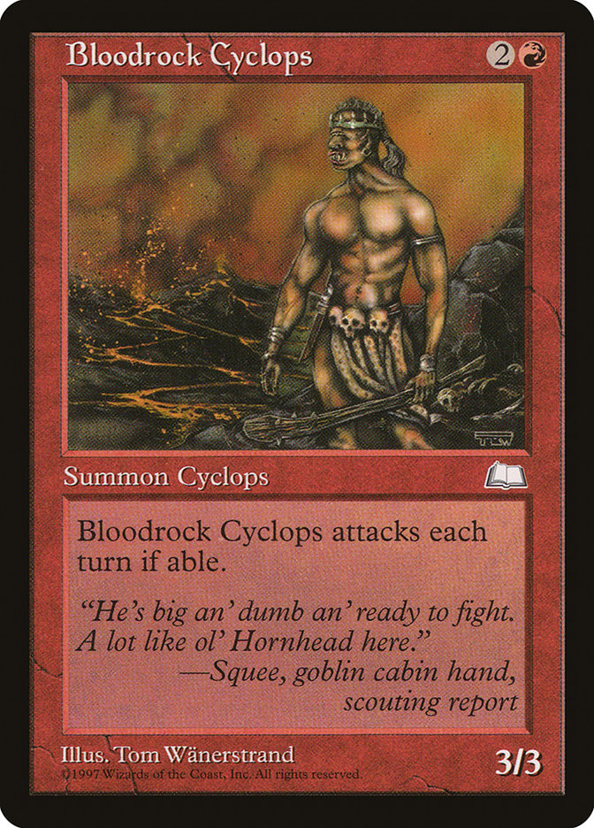 Bloodrock Cyclops [Weatherlight] | Total Play