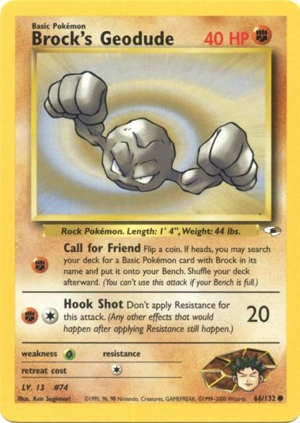 Brock's Geodude (66/132) [Gym Heroes Unlimited] | Total Play