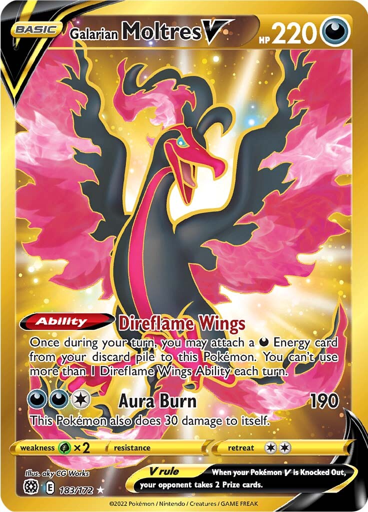 Galarian Moltres V (183/172) [Sword & Shield: Brilliant Stars] | Total Play