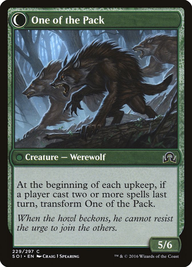 Solitary Hunter // One of the Pack [Shadows over Innistrad] | Total Play