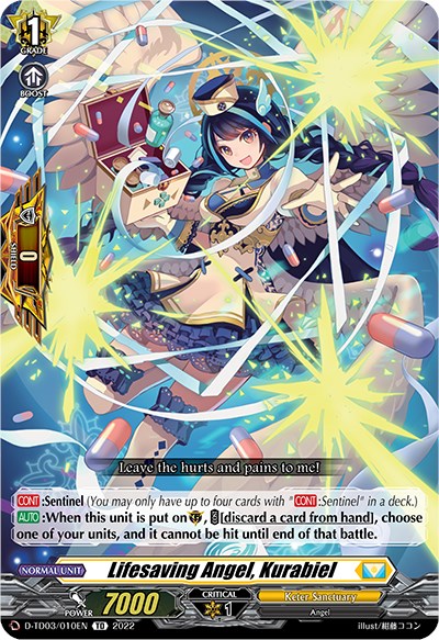 Lifesaving Angel, Kurabiel (D-TD03/010EN) [Raika Koshiba -Skyfall Executors-] | Total Play