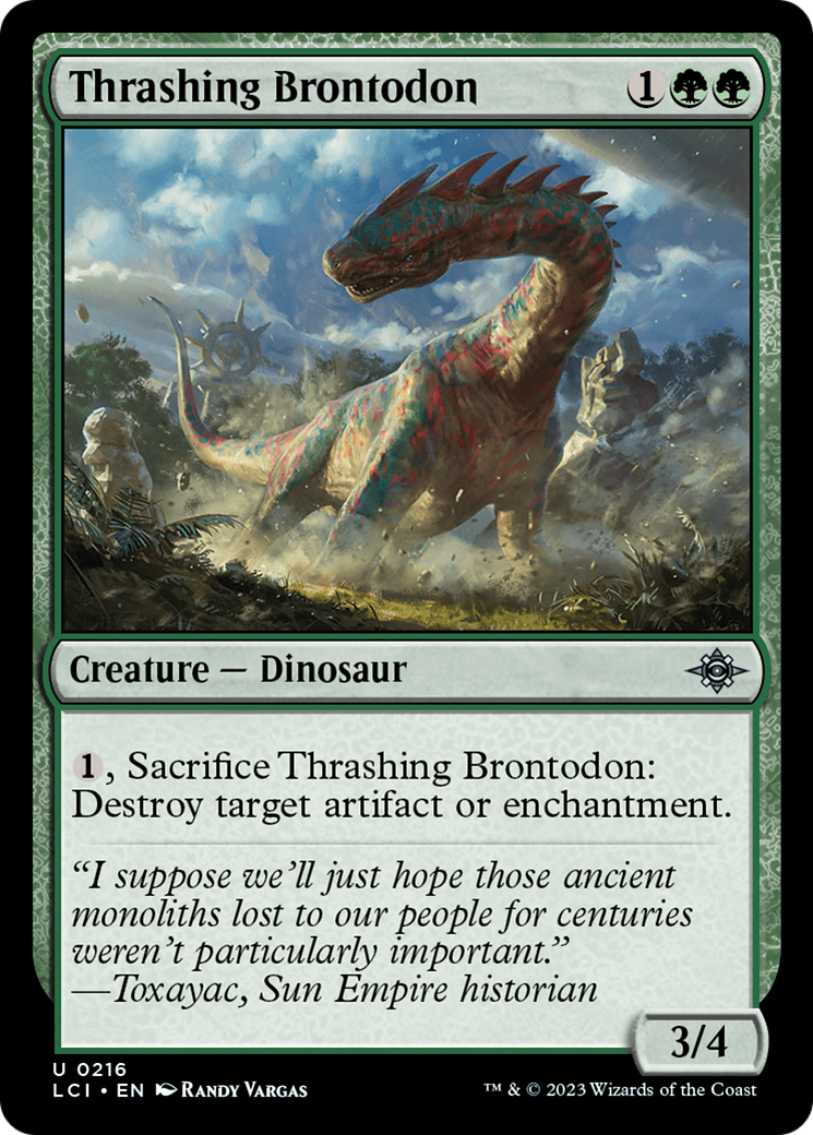 Thrashing Brontodon [The Lost Caverns of Ixalan] | Total Play