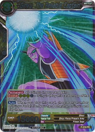 Ginyu, The Reliable Captain (Foil) (P-019) [Promotion Cards] | Total Play