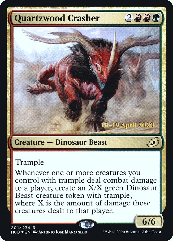 Quartzwood Crasher [Ikoria: Lair of Behemoths Prerelease Promos] | Total Play