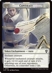 Contract // Copy Double-Sided Token [Secrets of Strixhaven Commander Tokens] | Total Play