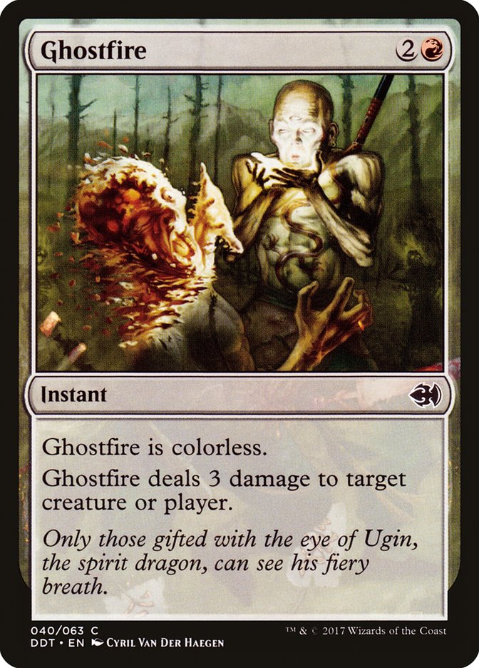 Ghostfire [Duel Decks: Merfolk vs. Goblins] | Total Play