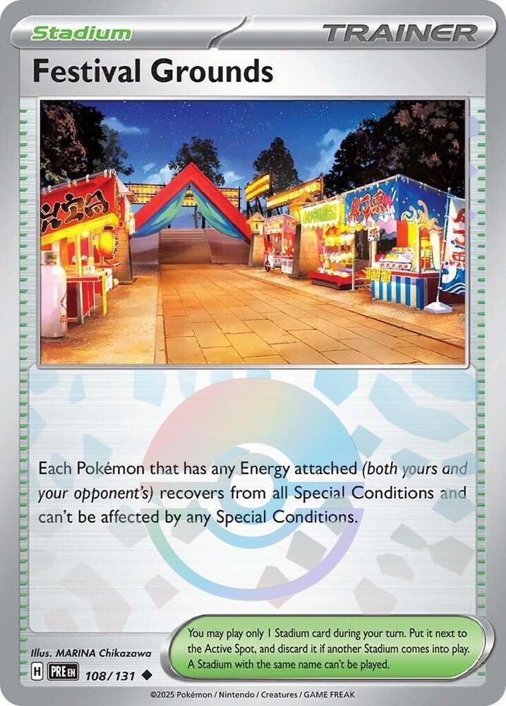 Festival Grounds (108/131) (Poke Ball Pattern) [Scarlet & Violet: Prismatic Evolutions] | Total Play