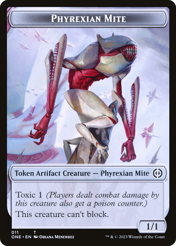 Phyrexian Mite (011) // Drone Double-Sided Token [Phyrexia: All Will Be One Tokens] | Total Play