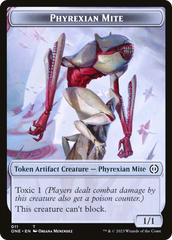 Phyrexian Mite (011) // Phyrexian Golem Double-Sided Token [Phyrexia: All Will Be One Tokens] | Total Play