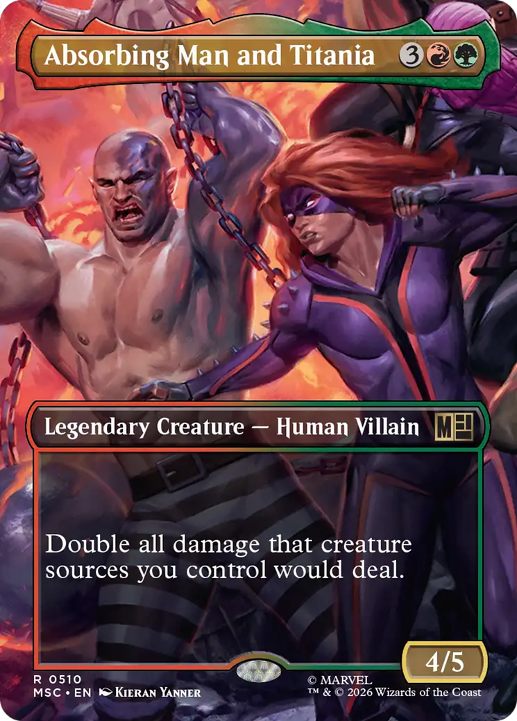 Absorbing Man and Titania (Borderless) [Marvel Super Heroes Commander] | Total Play