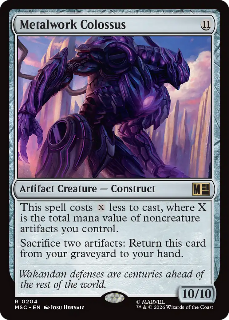 Metalwork Colossus (Surge Foil) [Marvel Super Heroes Commander] | Total Play